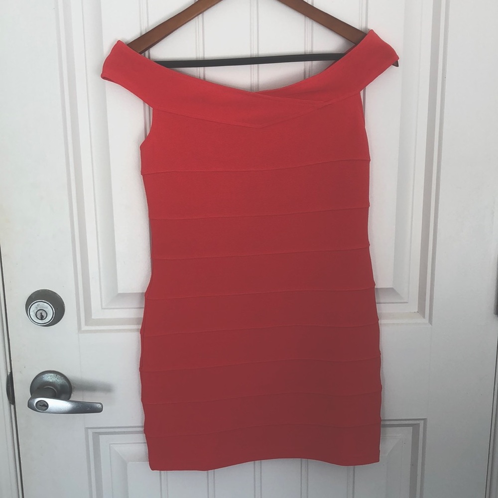 Off the shoulder mini dress